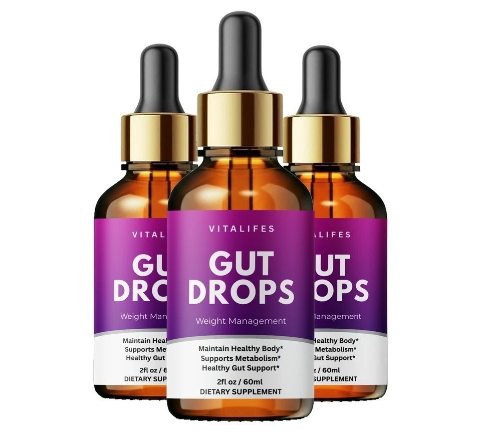 3 Pack – Gut Drops, Advanced Weight Fat Loss & Gut Health Support Drops (2 fl oz