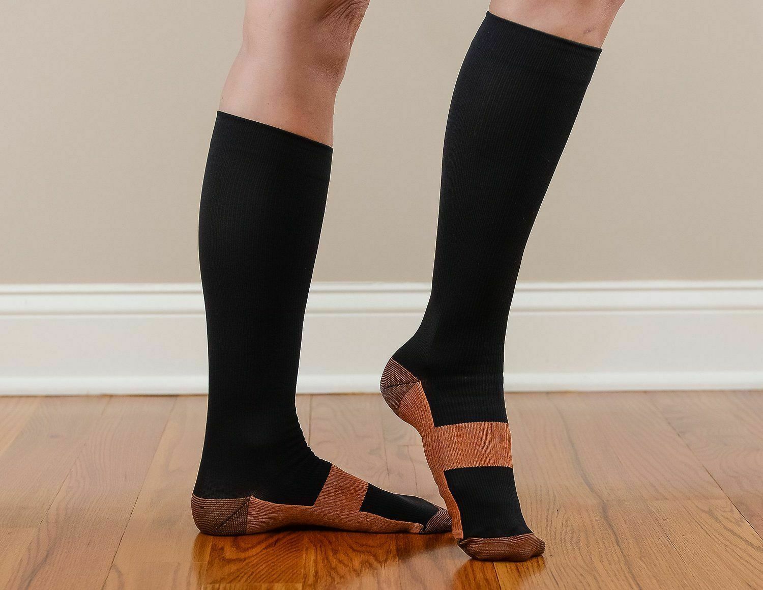 3 Pairs CALCETINES DE COMPRESIÓN Medias para Varices Elimina Dolor Hinchazón
