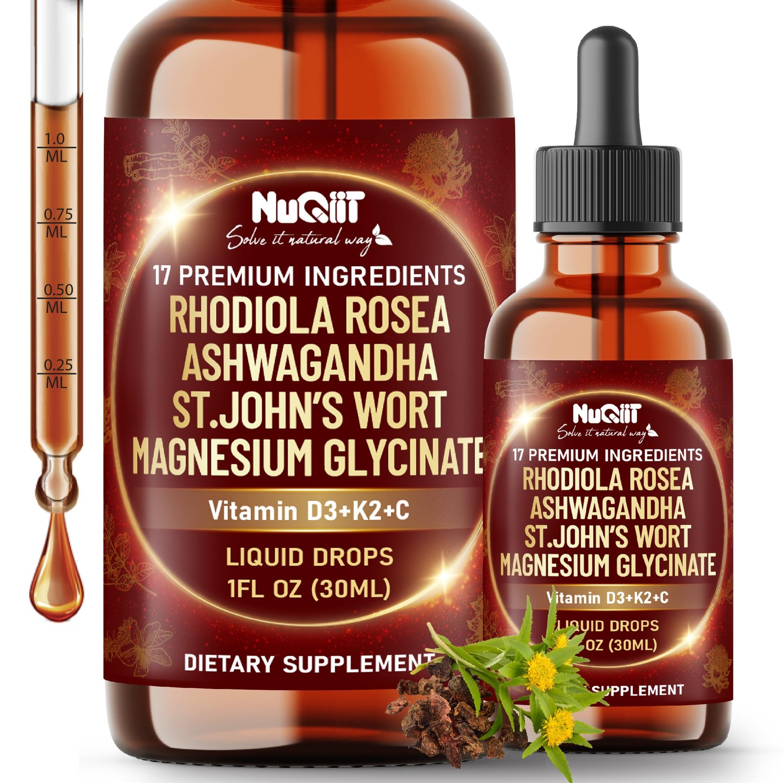 17in1 Rhodiola Rosea Liquid Drops Tincture 1 Fl Oz (Pack of 1)