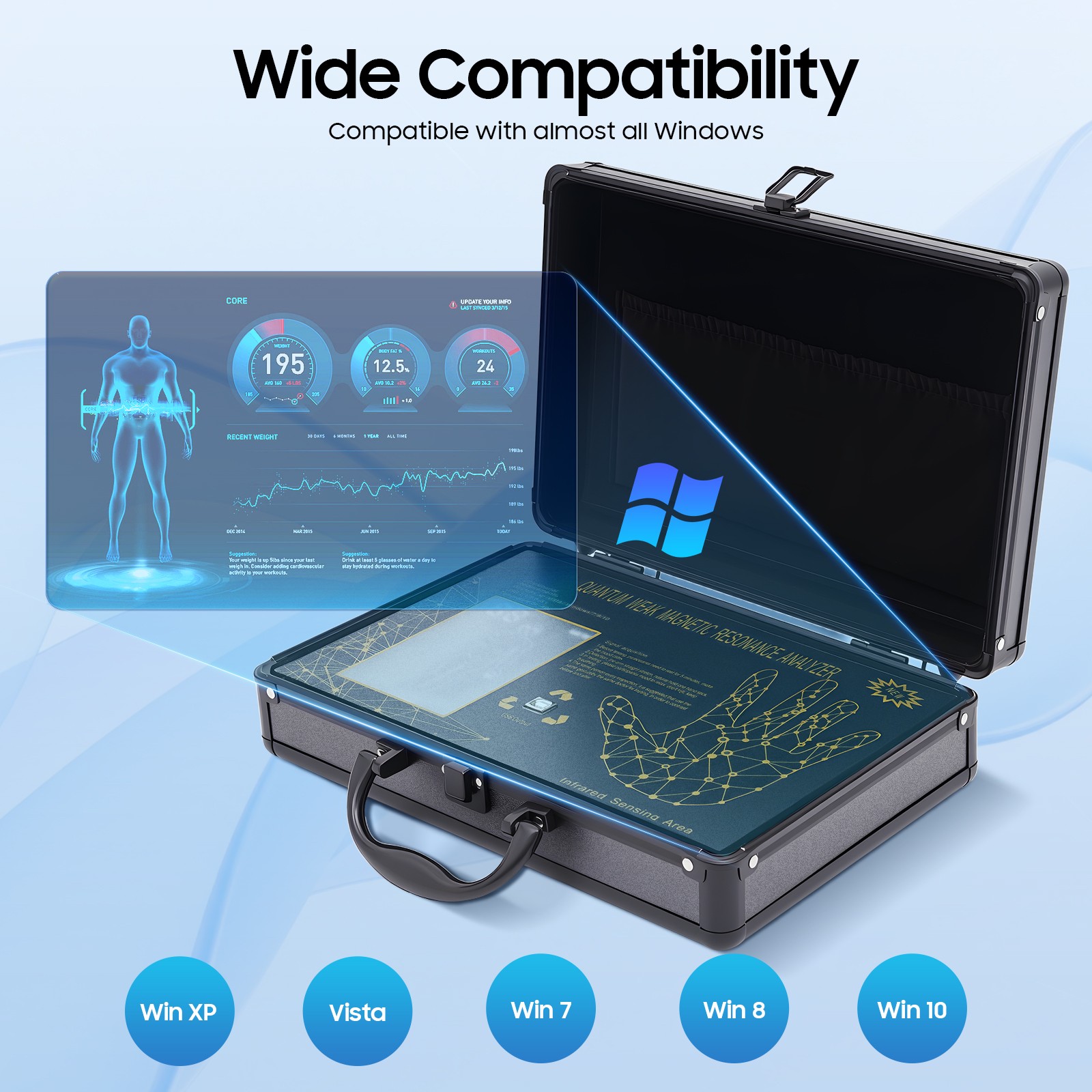 Quantum Magnetic Resonance Body Analyzer Quantum Resonance Magnetic Scanner