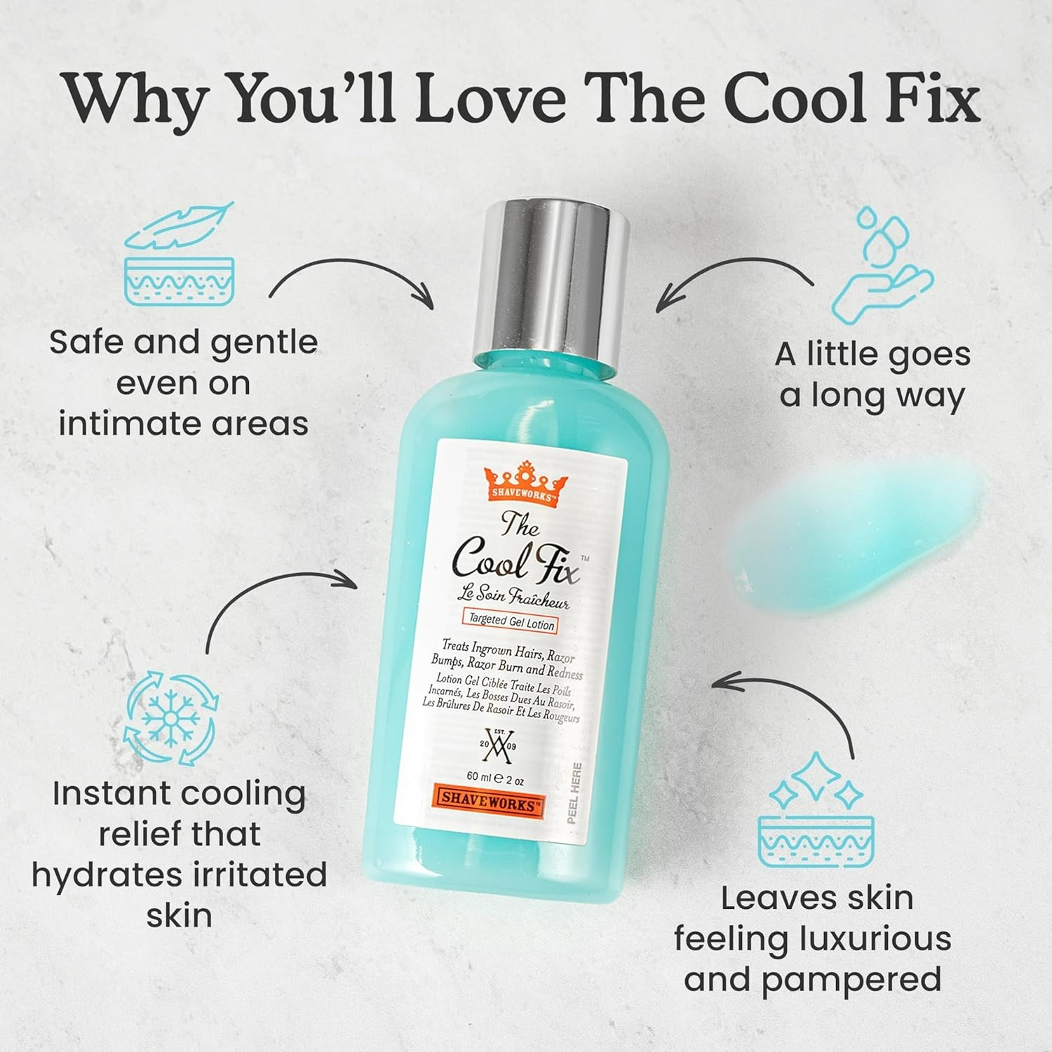 The Cool Fix, 1 Fl Oz. and The Pearl Soufflé Shave Cream, 1 Fl Oz 2pc Set