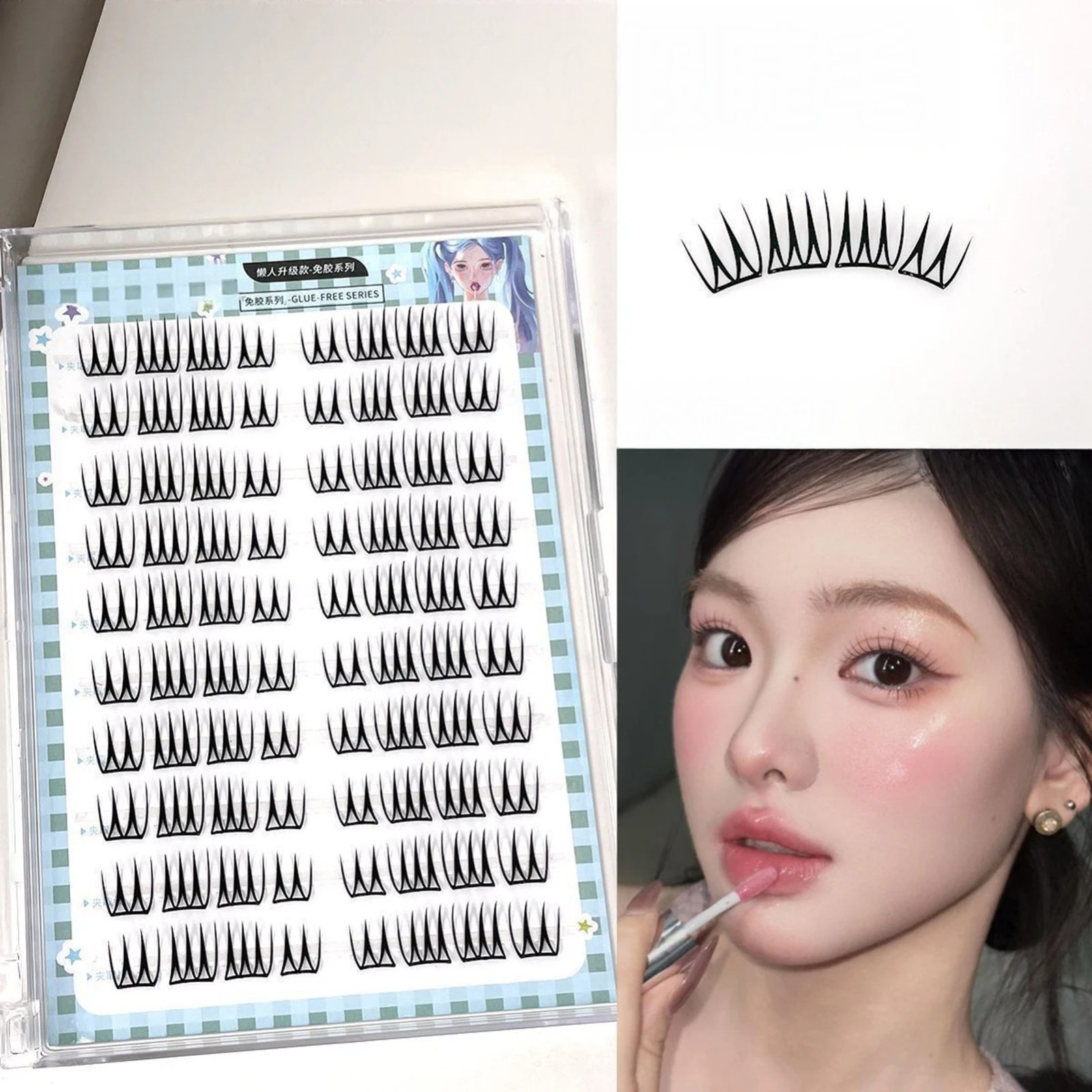 DIY Lash Extension Kit Clusters Individual Eyelashes Kit 7-13mm Self Adhesive