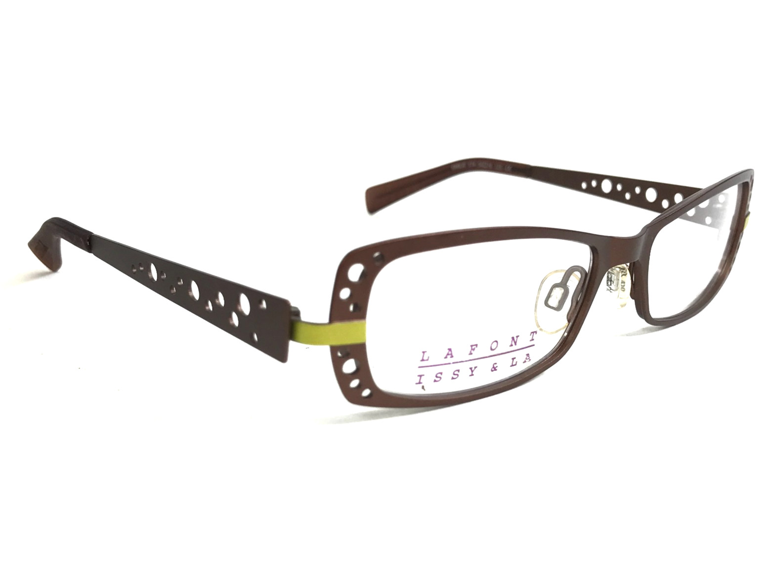 Lafont Issy & La Eyeglasses Frames EMILIE 574 Matte Brown Cat Eye 50-16-125