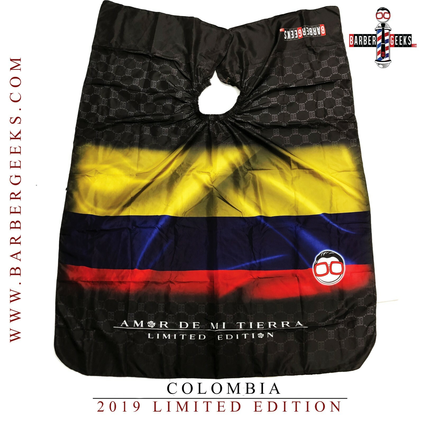 BarberGeeks Professional Flag Barber Cape limited edition cutting cape