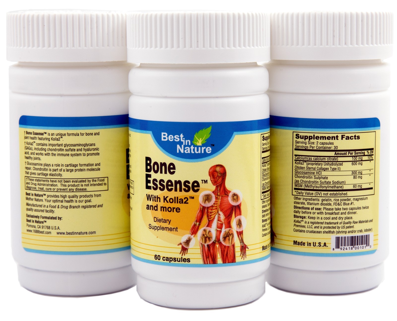 Bone Essense™ with Kolla2® (Type II Collagen) Bone & Joint Health Supplement
