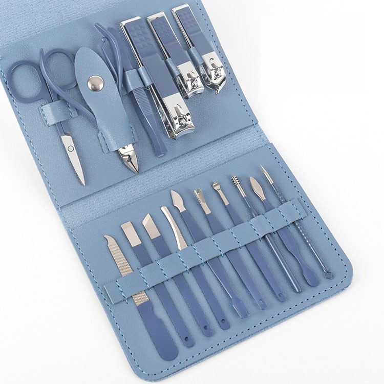 16 Pcs Stainless Steel Nail Clippers Set Manicure Kit Ingrown Toenail Clipper US