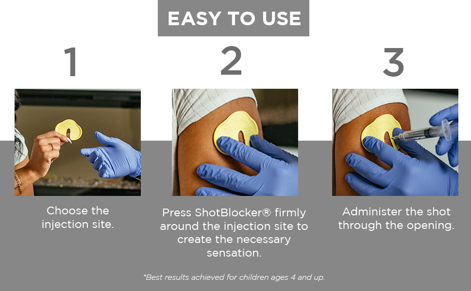 ONE (1) Shotblocker Needle Pain Blocker at injection site Diabetes BIONIX #8100
