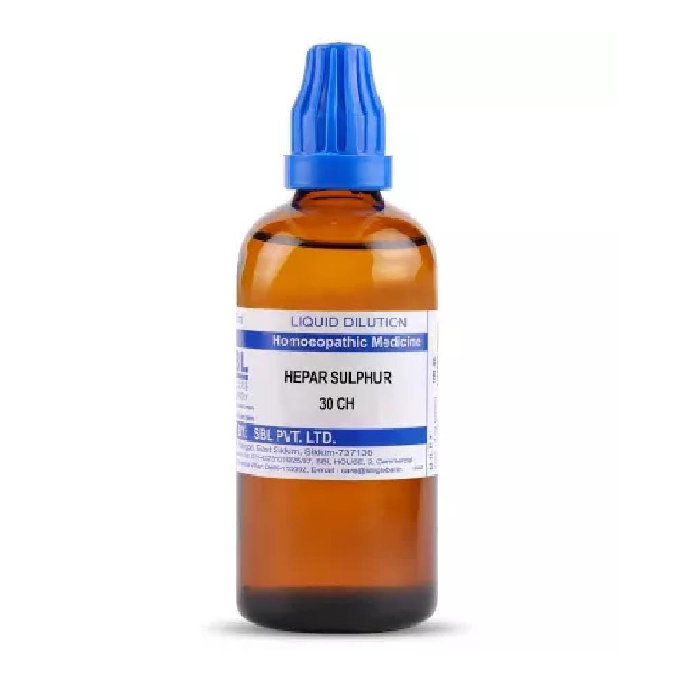 SBL Homeopathy Sulphur (30 ML / 100 ML) (Select Potency)