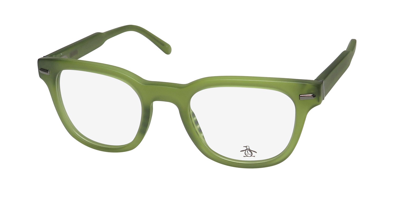 NEW ORIGINAL PENGUIN THE STANLEY EYEGLASSES SQUARE 48-21-140 GN GREEN MENS