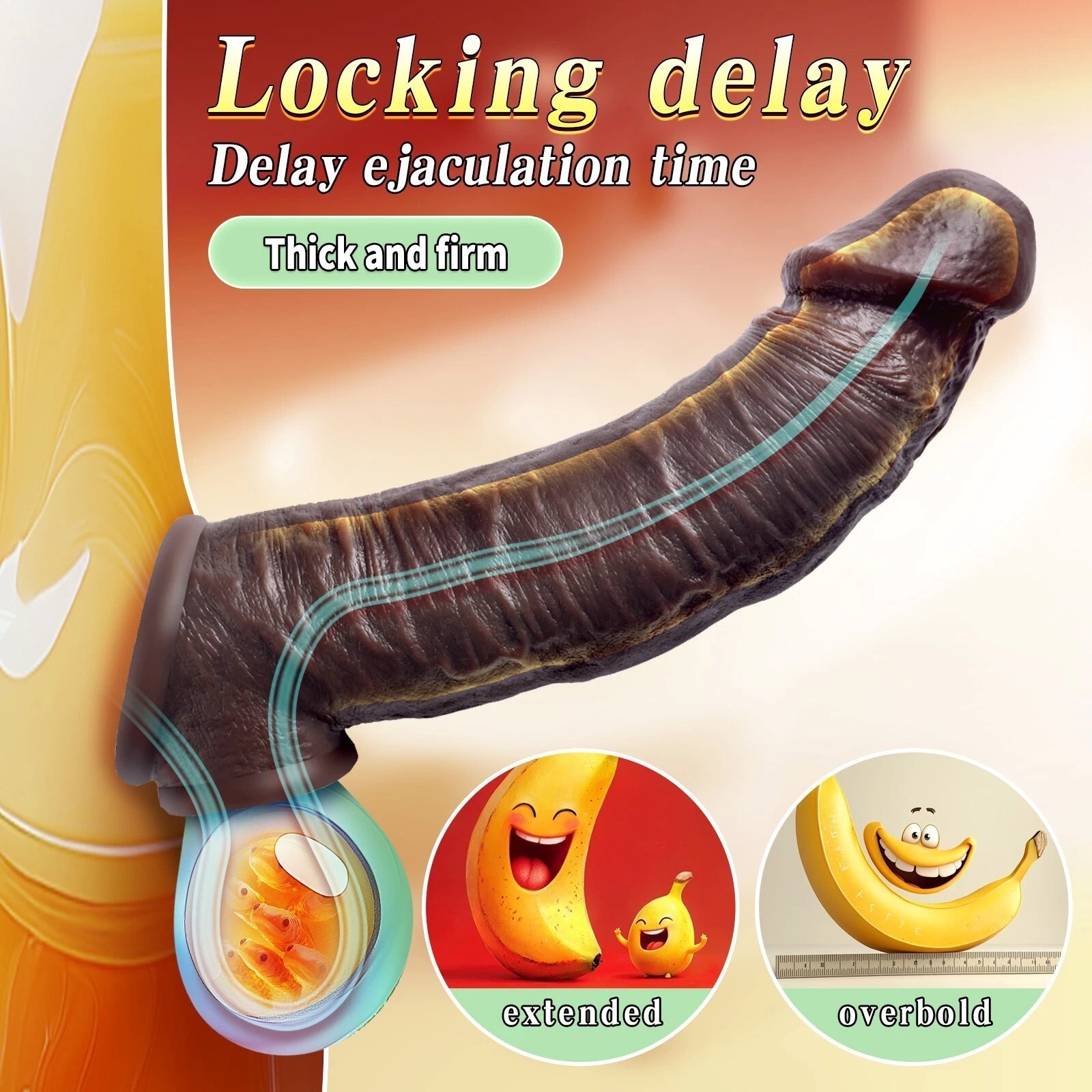 Penis Sheath Male Bigger Sleeve Girth Reusable Condom Extender-Enlarger-Enhancer