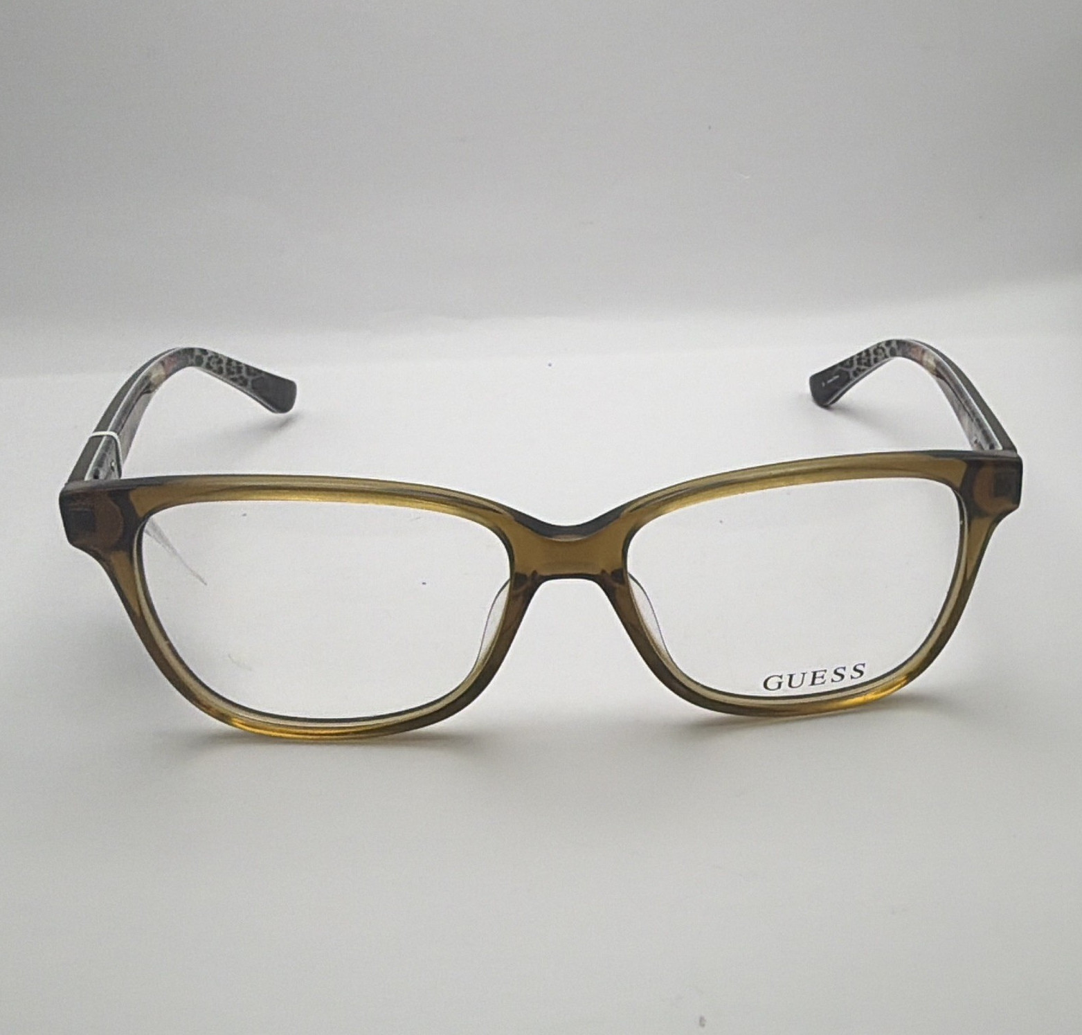 GUESS GU2506 047 Brown Plastic Rectangular Full Eyeglass Frames 52/15 135 -5089