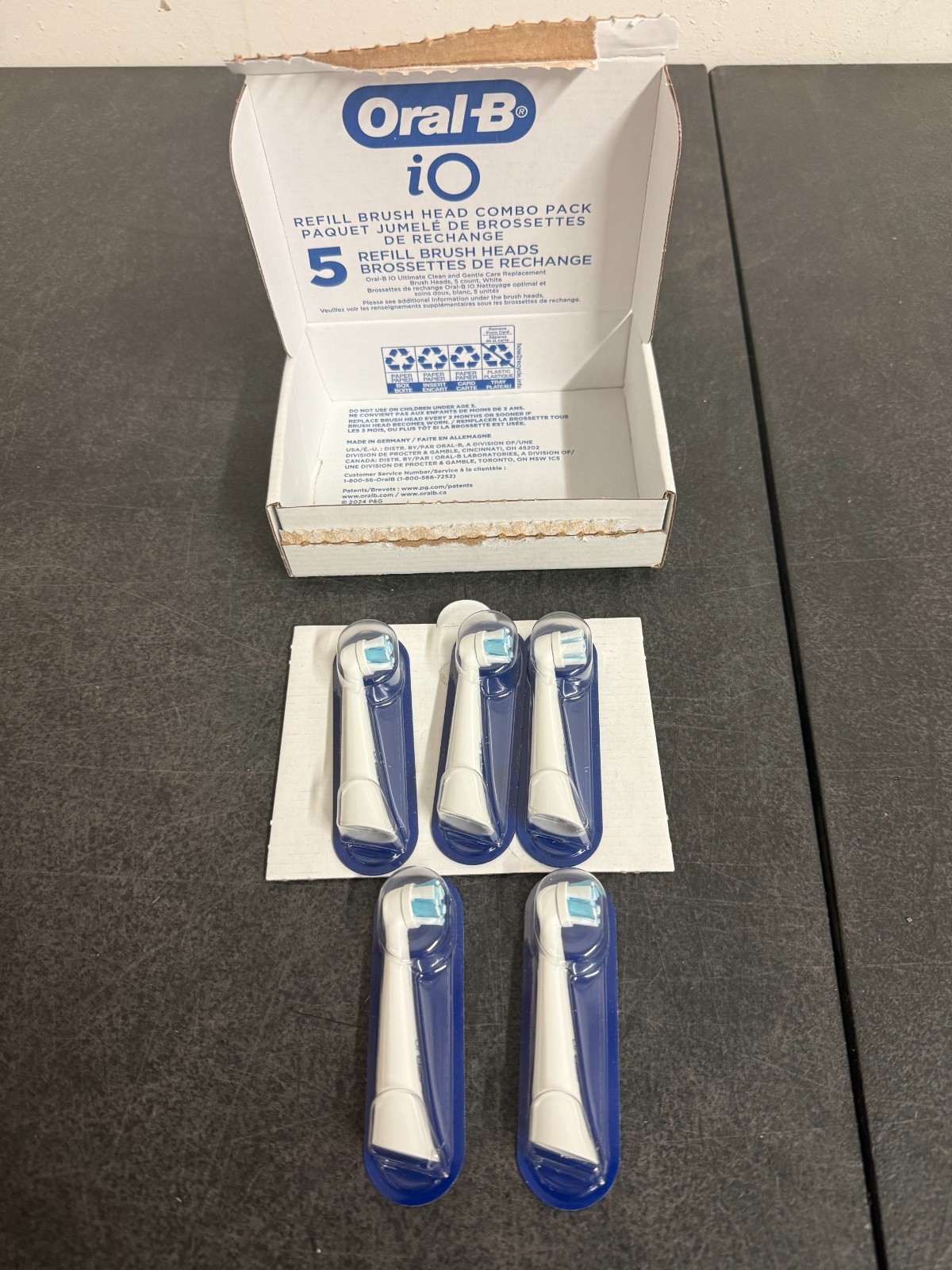 Oral-B iO Ultimate Clean Replacement Brush Heads – 5 Pack White