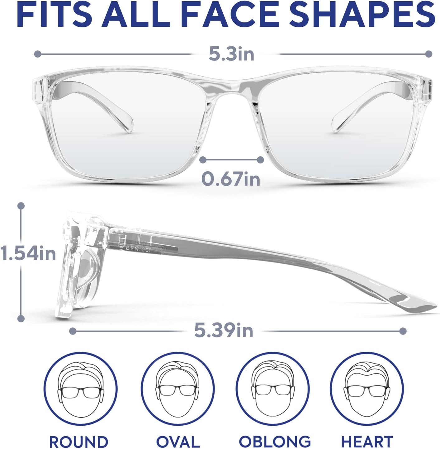 Stylish Blue Light Blocking Glasses for Women & Men – Helps Reduce Glare & Digit