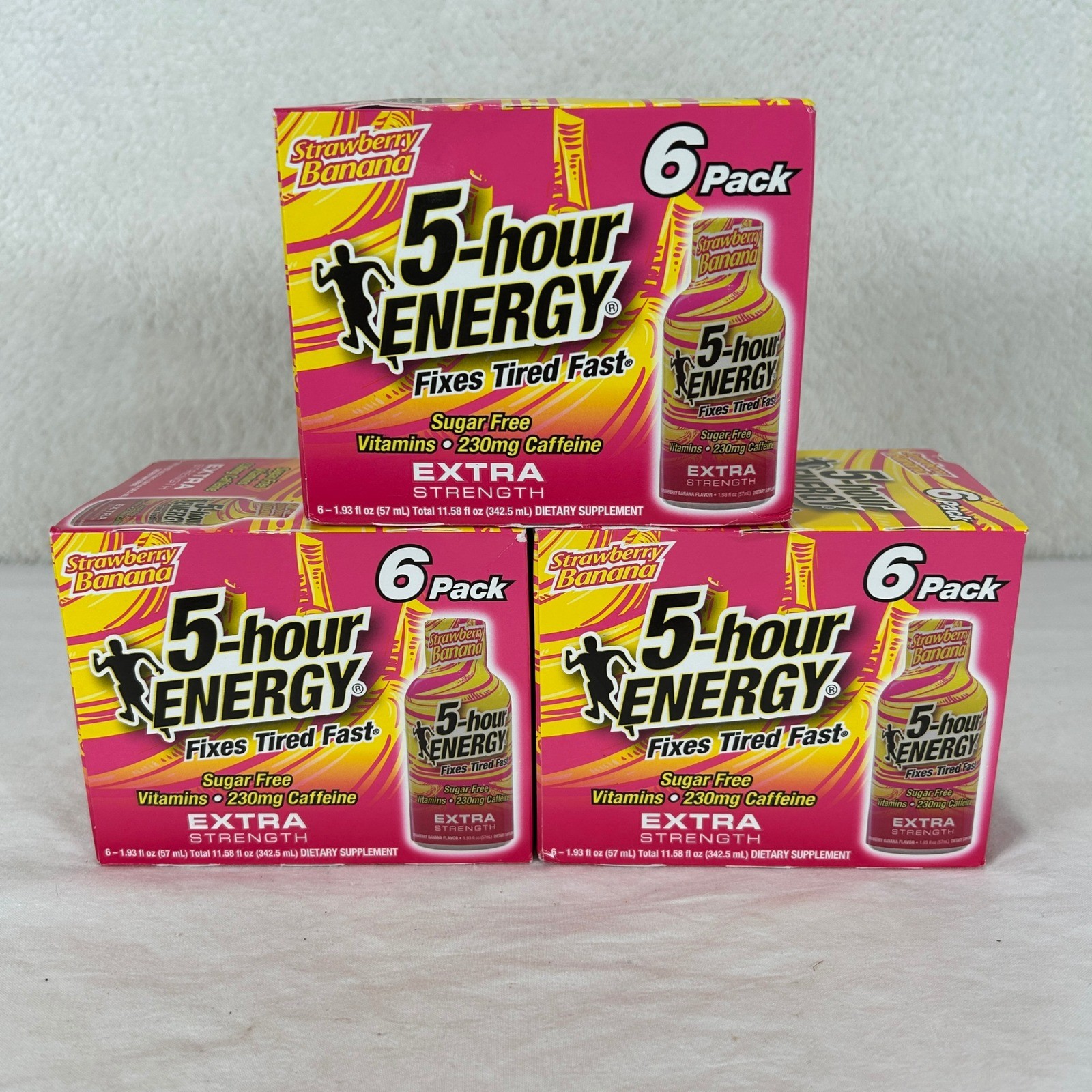 18 Pack of 5-hour ENERGY Extra Strength Strawberry Banana Exp 02/27 Lot