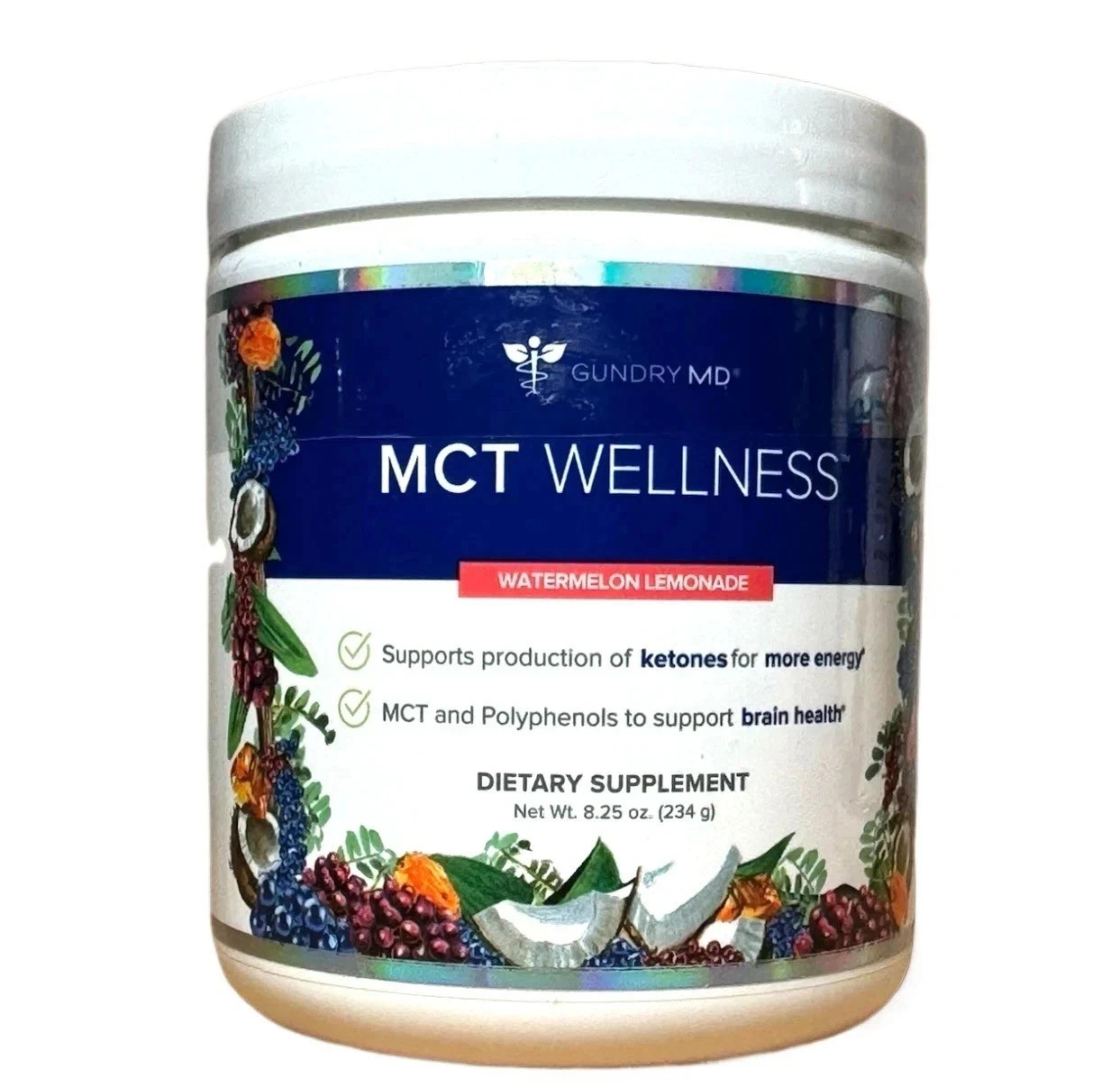 Gundry MD MCT Wellness – Watermelon Lemonade 8.25 oz – Dietary Supplement NEW