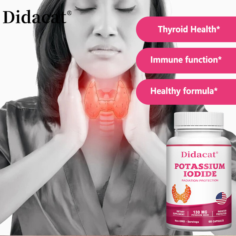 Didacat Iodine (Natural Iodine from Sea Kelp) 130mg, 60Capsules