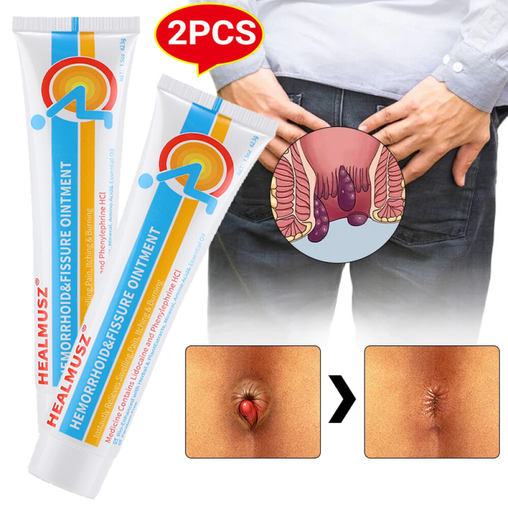 2~Hemorrhoids Remove Ointment Herbal Cream Relief Piles Pain Reduce Itching Fast