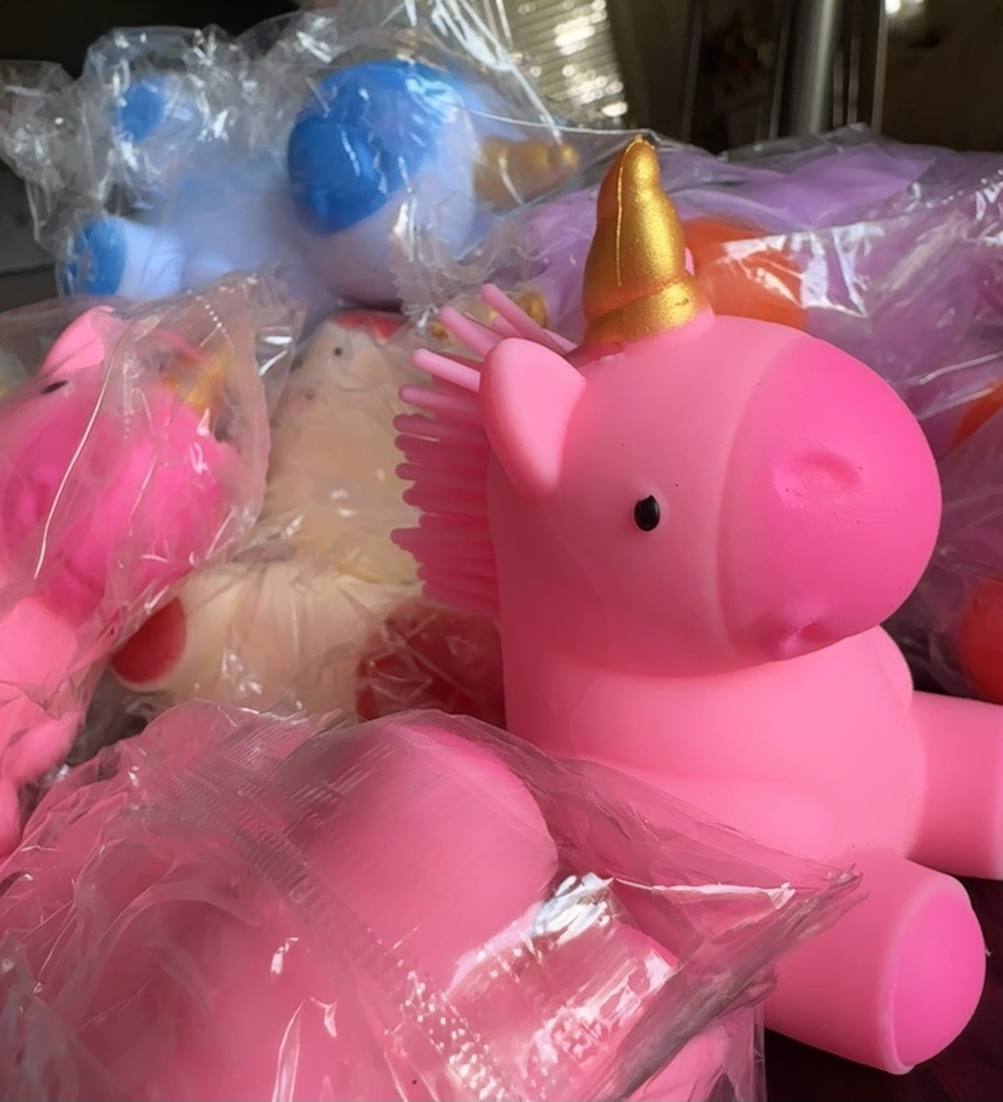 Squishy Unicorn Squeezy Pink Purple Blue White Stress Fidget Toy Viral Rare NEW