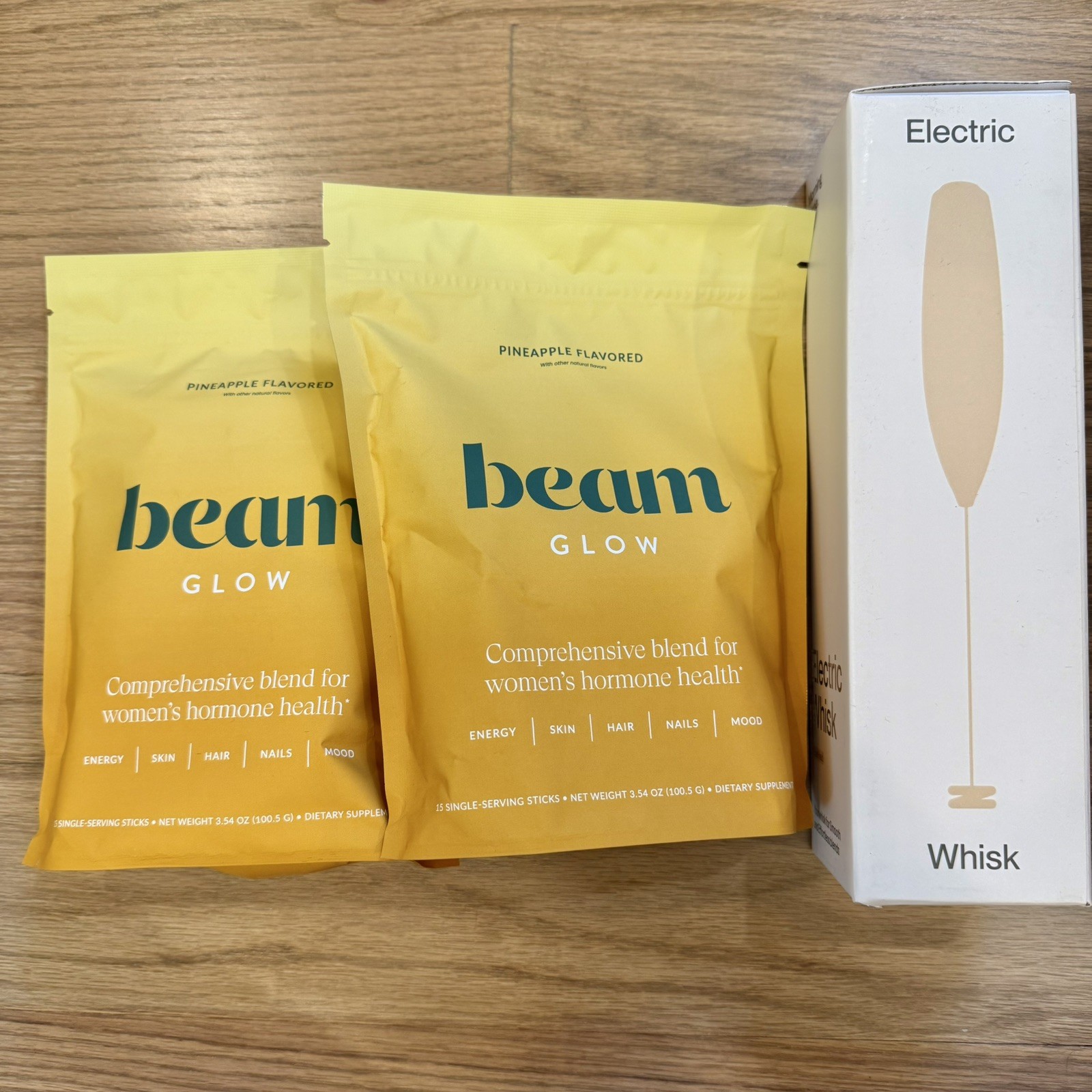 beam Glow Women’s Support Powder Pineapple 15 Sticks BUNDLE! 3.54 oz Exp 05/2028