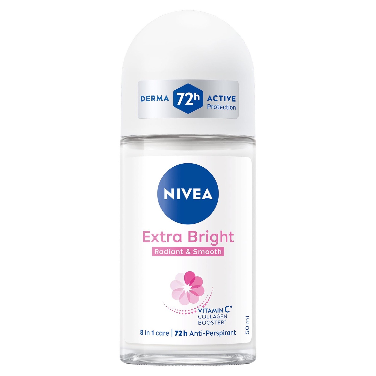 NIVEA Extra Bright Radiant & Smooth 72H Anti-Perspirant Roll-On 50ml Vitamin C