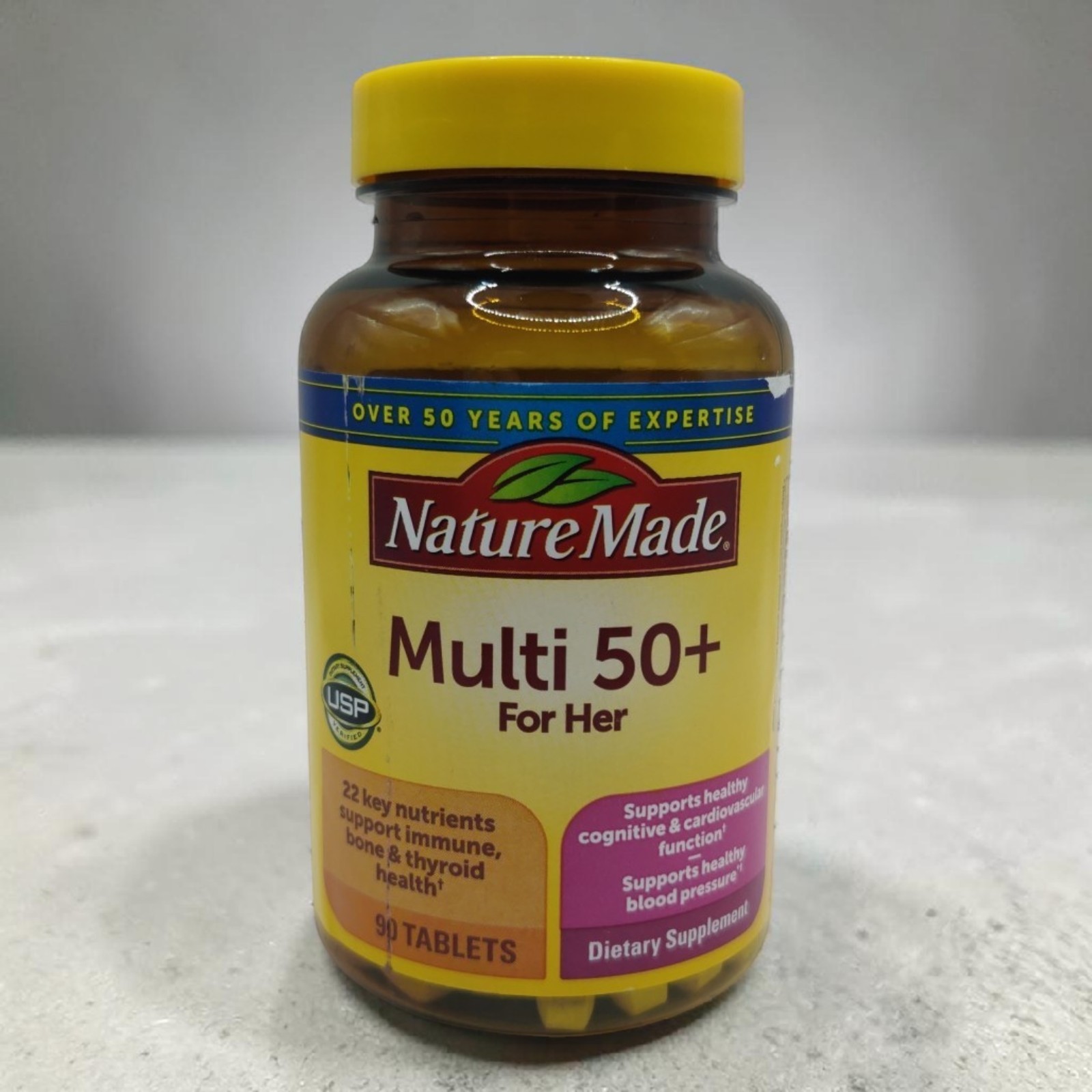 Nature Made Multi 50+ For Her 90 Tablets Healthy Blood Pressure EXP 11/2027