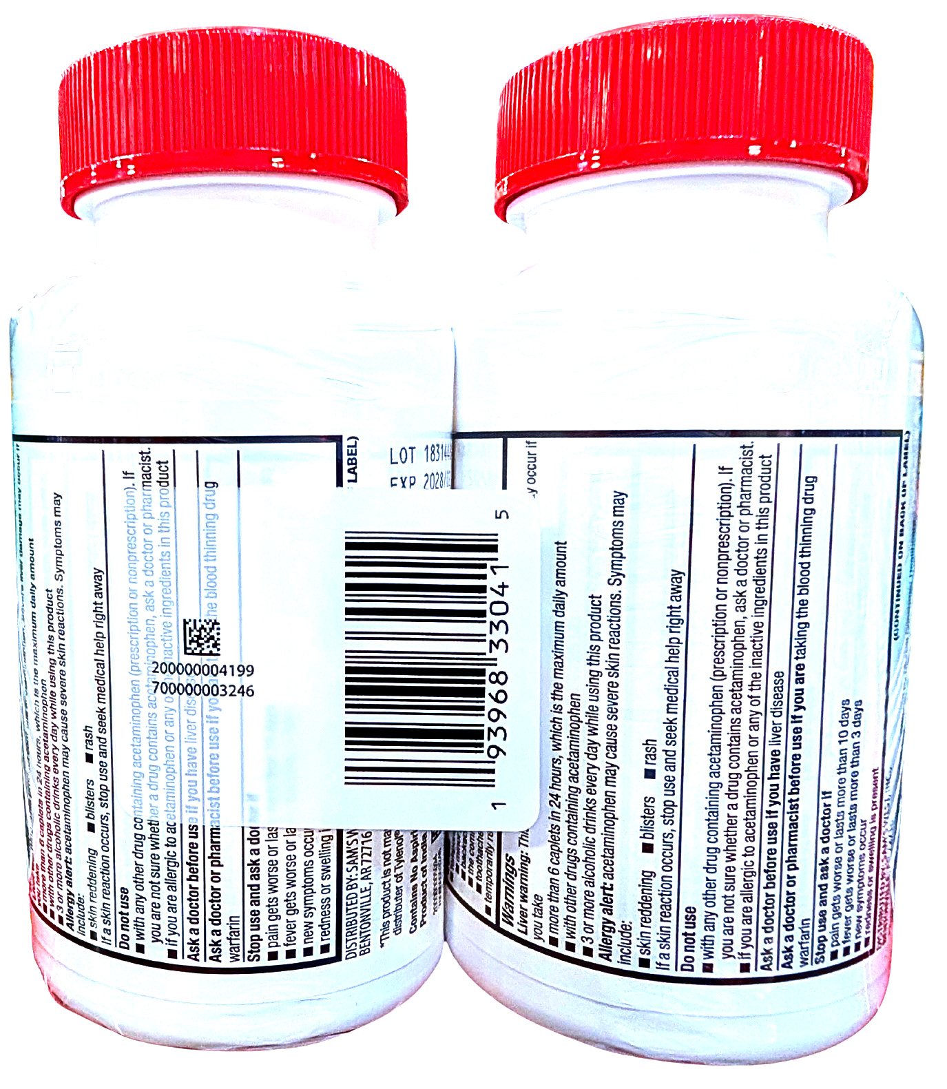 Member’s Mark Arthritis Pain Extended Release Tablets 650 mg 200 Ct 2 Pk ED02/28