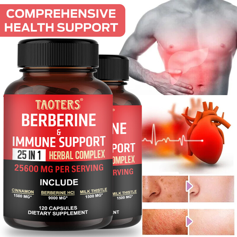 Berberine with Ceylon Cinnamon 25600mg 60/120 Caps Heart Health & Immune
