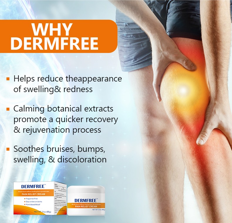 3OZ DERMFREE Topical Analgesic Ointment for Rapid Pain Relief in Muscles Joints