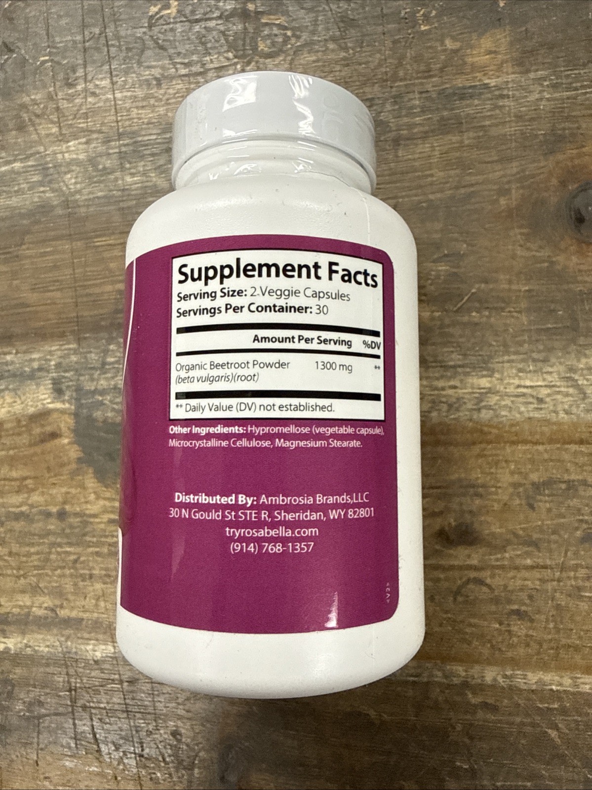 rosabella beet root capsules 04/2027