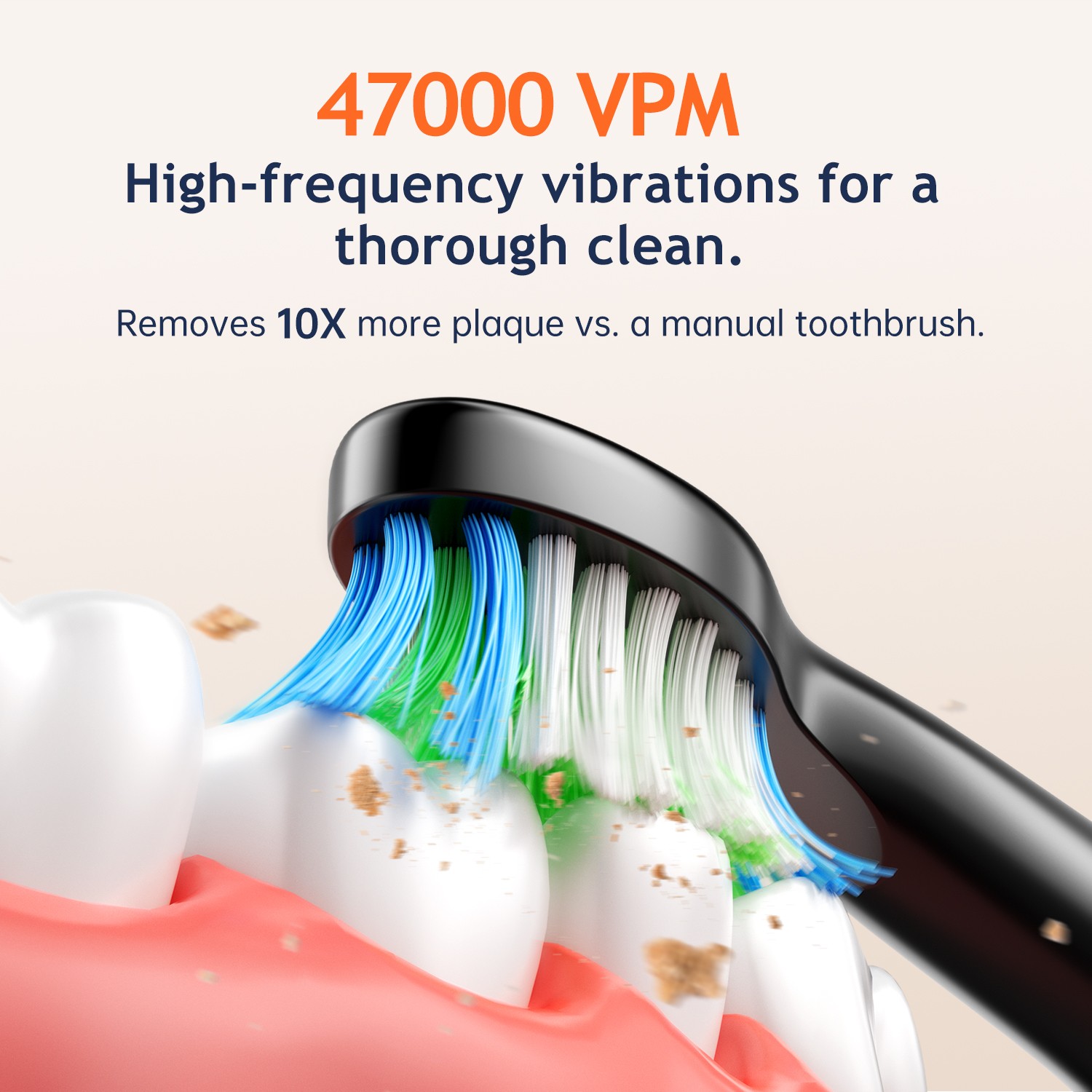 Fairywill Electric Toothbrush Sonic Toothbrush USB Rechargeable 6 Heads 5 Modes