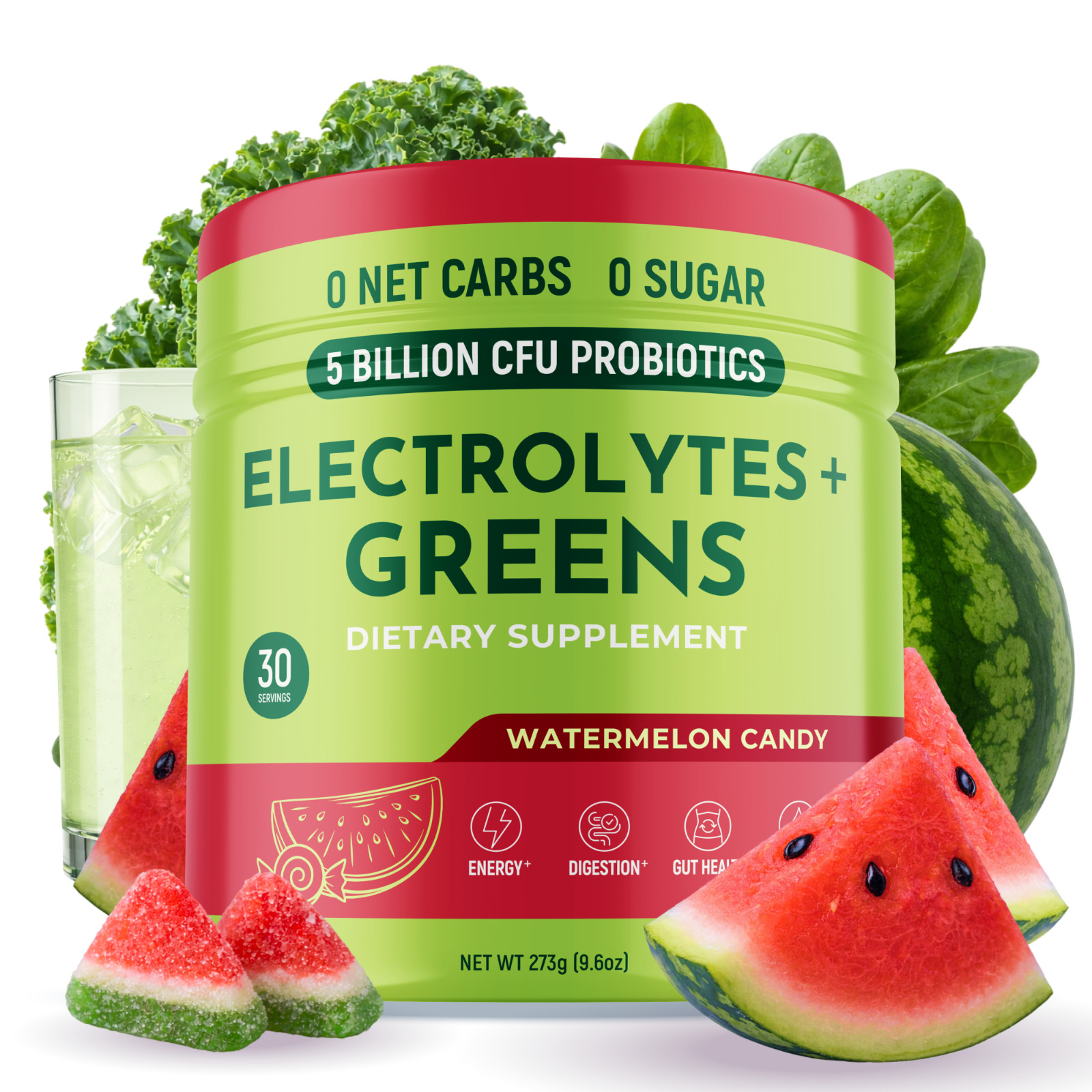 Keto Vitals Greens Powder Plus Electrolytes