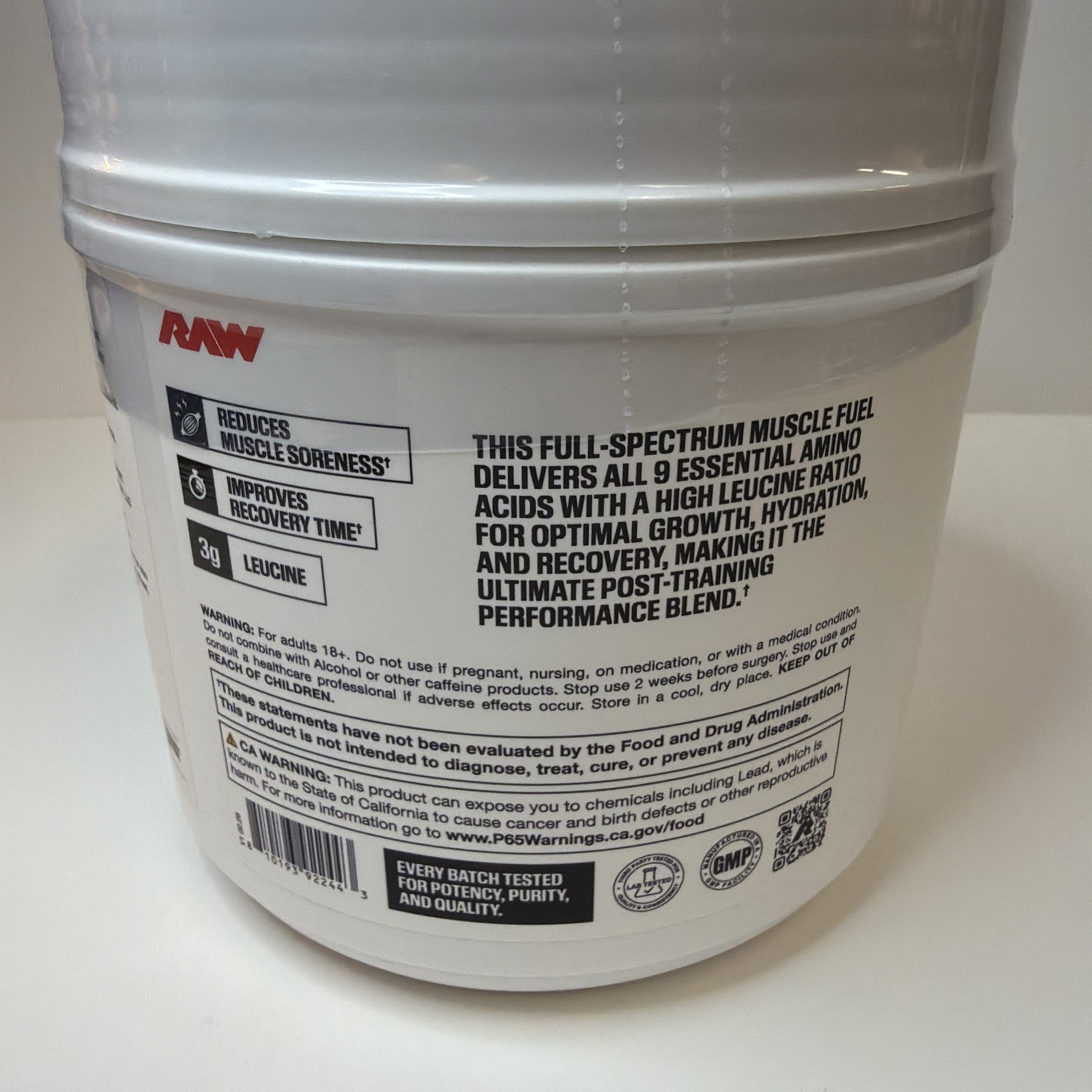 Raw Nutrition EAA Plus – Cotton Candy Grape – Brand New – 30 Servings