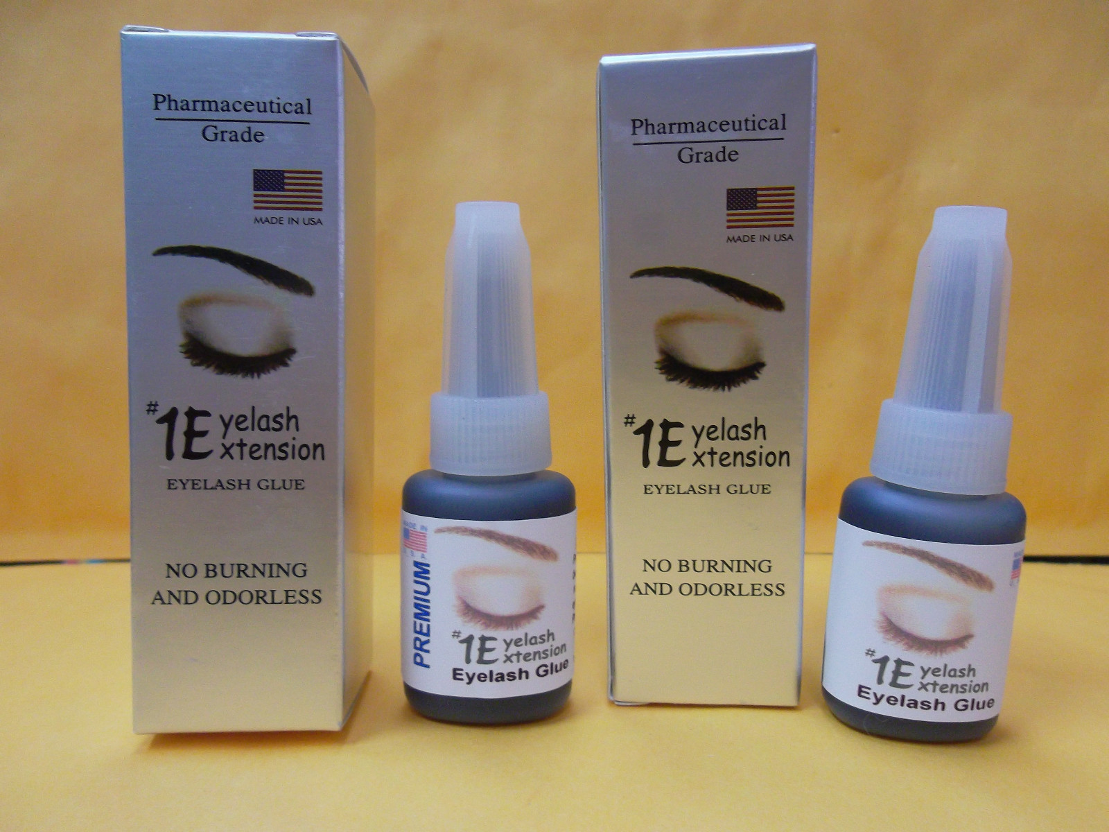 2 Boxes Number One #1 Eyelash Extension Glue Adhesive REGULAR & PREMIUM FAST DRY