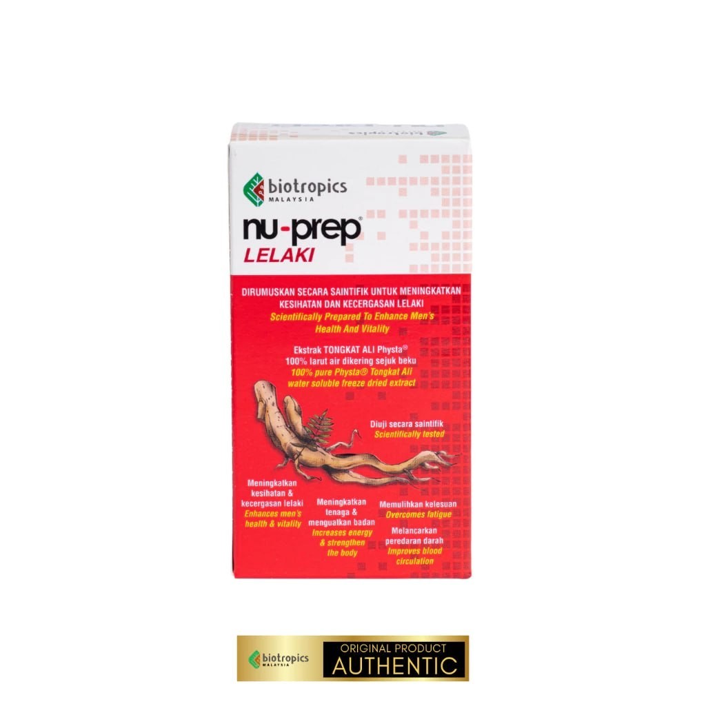 Nu-Prep® MAN Increase Men’s Energy Vitality Strength and Stamina 120 sac 2 Pack