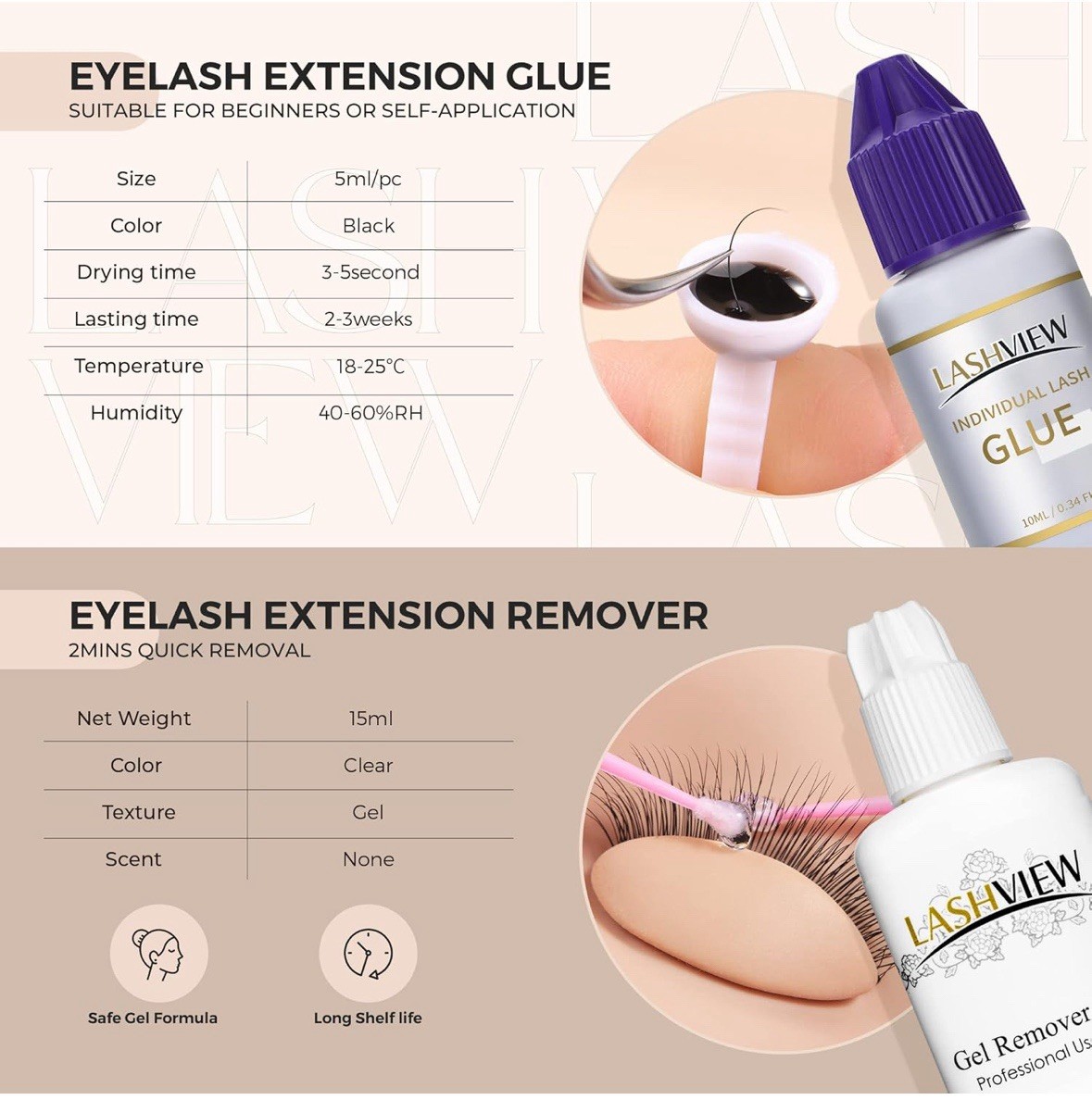 Lashview Advanced Lash Training Kit 338pc Eyelash Extension Set New Open Box