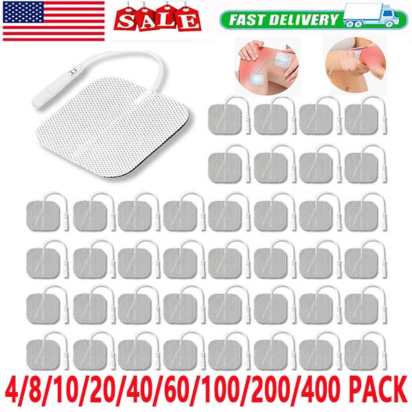 40 TENS Electrode Pads EMS Replacement Unit 7000 3000 2×2 Muscle Stimulator BULK