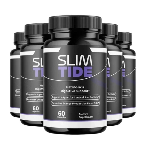 5-Pack Slim Tide Capsules – SlimTide Weight Management Support – 300 Caps