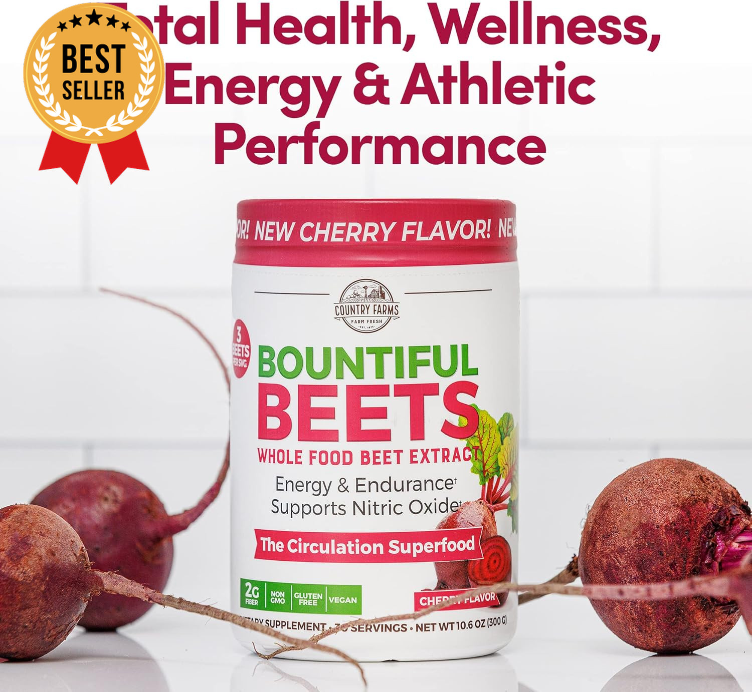 Beet Root Powder Supplement 30 Servings Nitric Oxide Booster Energy Circulation