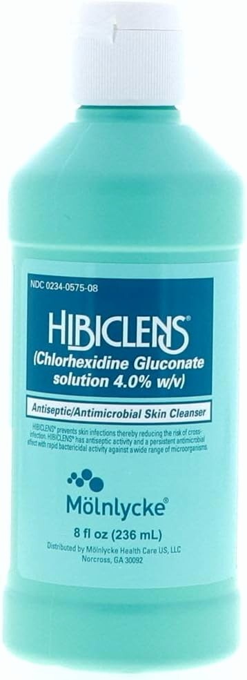 Hibiclens Antiseptic Antimicrobial Skin Cleanser Soap, 8 oz
