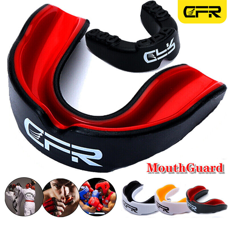 Gum Mouth Guard Shield Case Teeth Grinding Boxing MMA rugby Youth Adult Sports