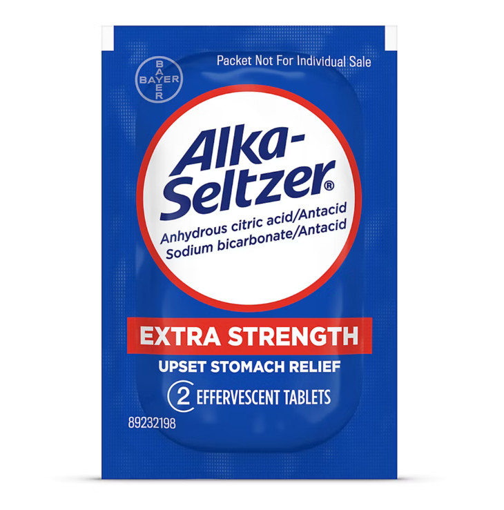 Alka-Seltzer Extra Strength, Heartburn, Indigestion, Upset Stomach, 72 Ct.