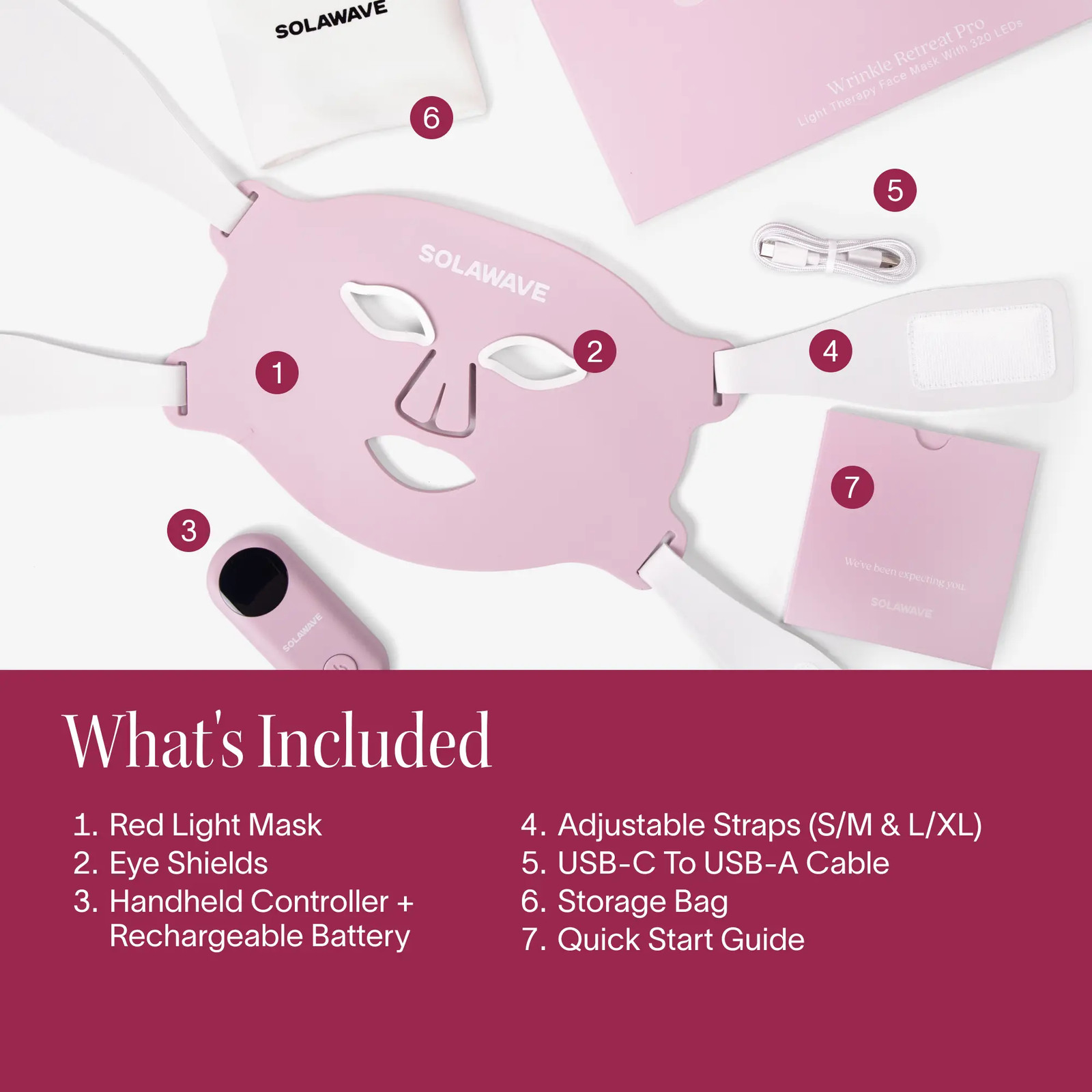 Pro LED Face Mask for Wrinkle Reduction with Multi-Color Light Therapy