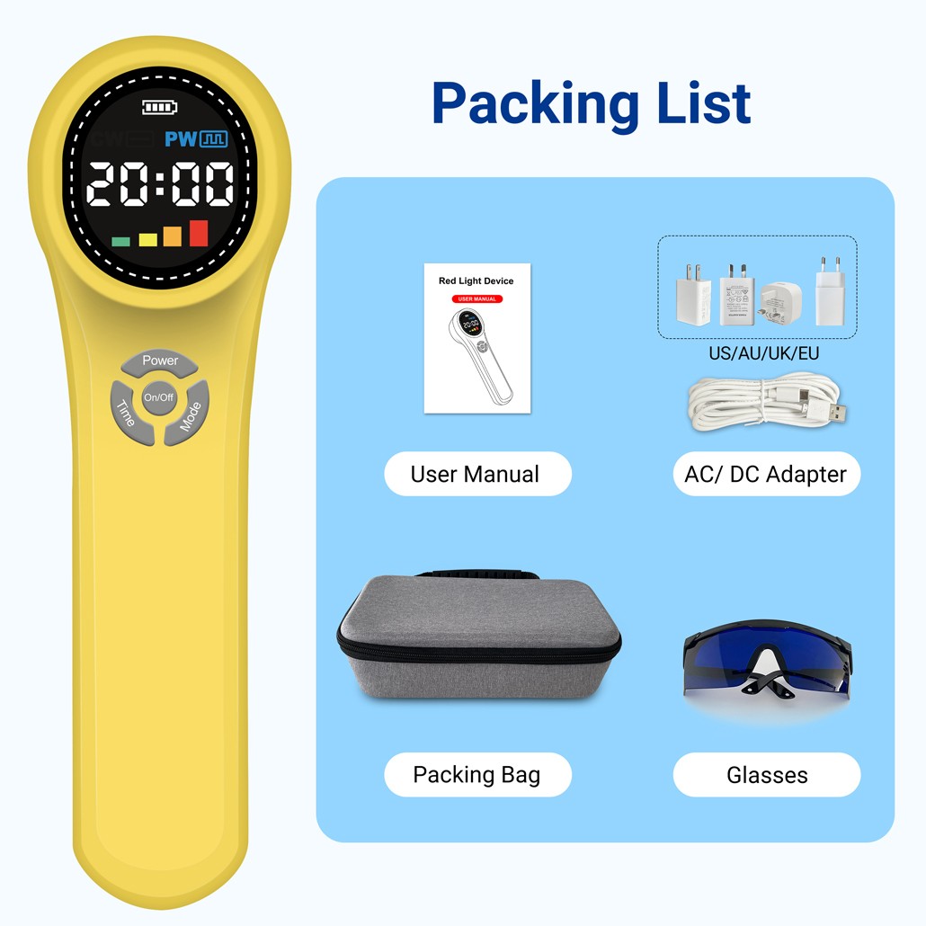 1760mW Cold Laser Therapy Device for Pain Relief Inflammation and Wound Healing