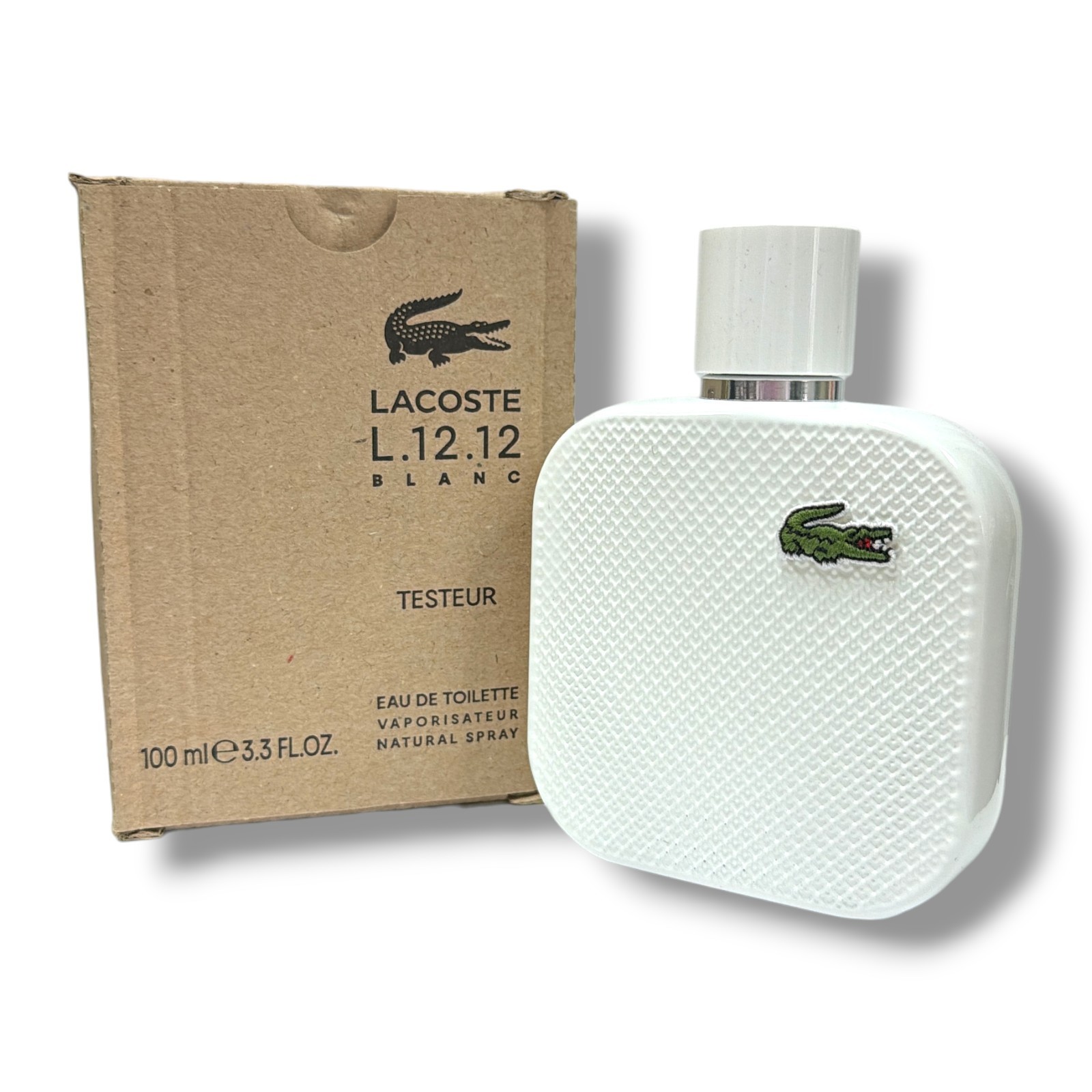*Lacoste L.12.12 Blanc Eau De Toilette Spray 100ml/3.3fl.oz. New In Brown Box