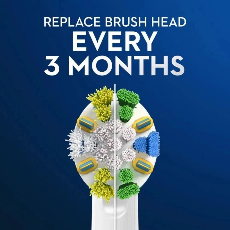 OralB Floss Action Replacement Brush Heads with Bacterial Protection 5 count