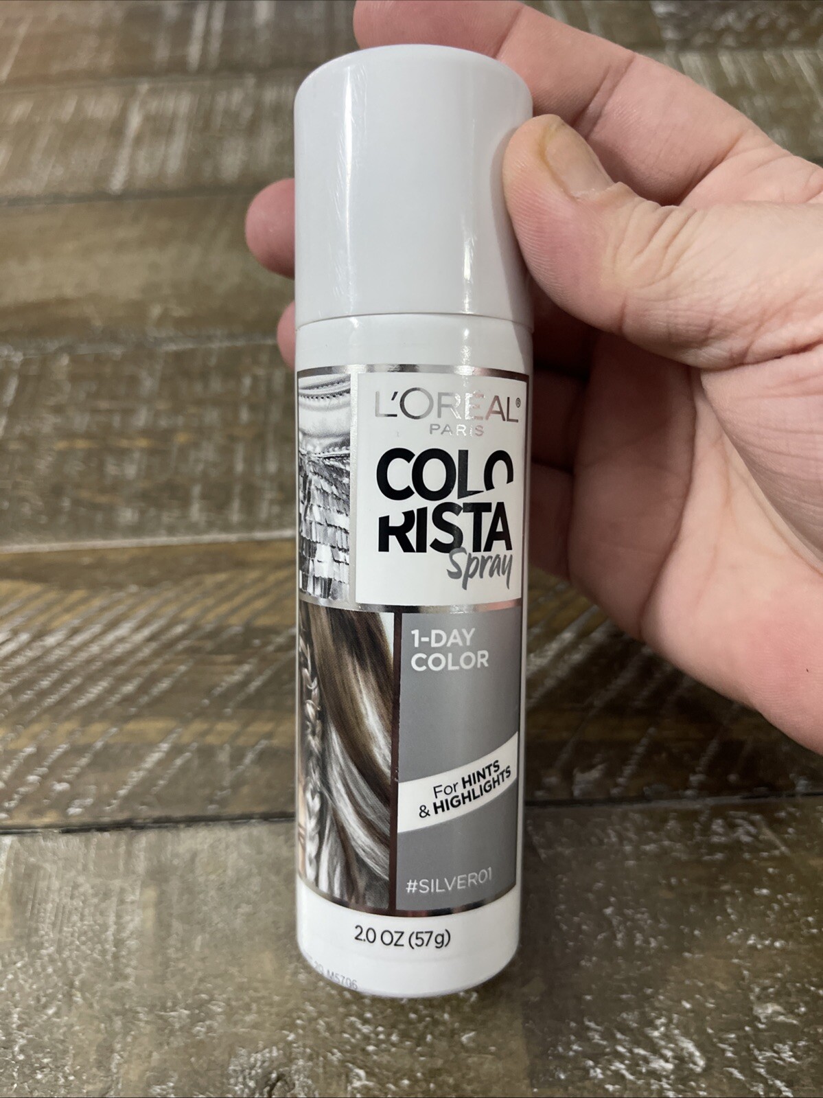 L’Oreal Paris Colorista 1 Day Hair Color Spray Silver 01 2 oz