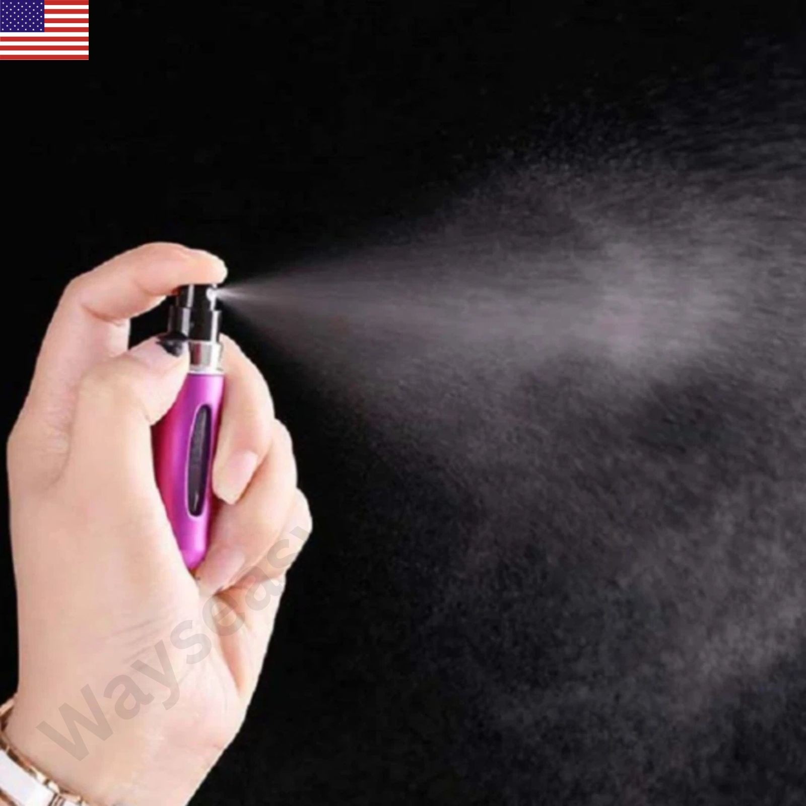Refillable Perfume Atomizer Spray Bottle 5ml Travel Mini Portable Pump Container