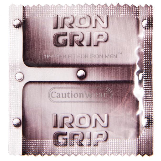 Caution Wear Iron Grip Snugger Fit Small Lubricated Bulk Condoms – Choose Amount