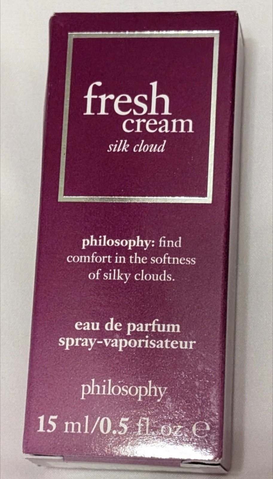Philosophy FRESH CREAM SILK CLOUD, Eau de Parfum, ***NEW***, .5 fl oz