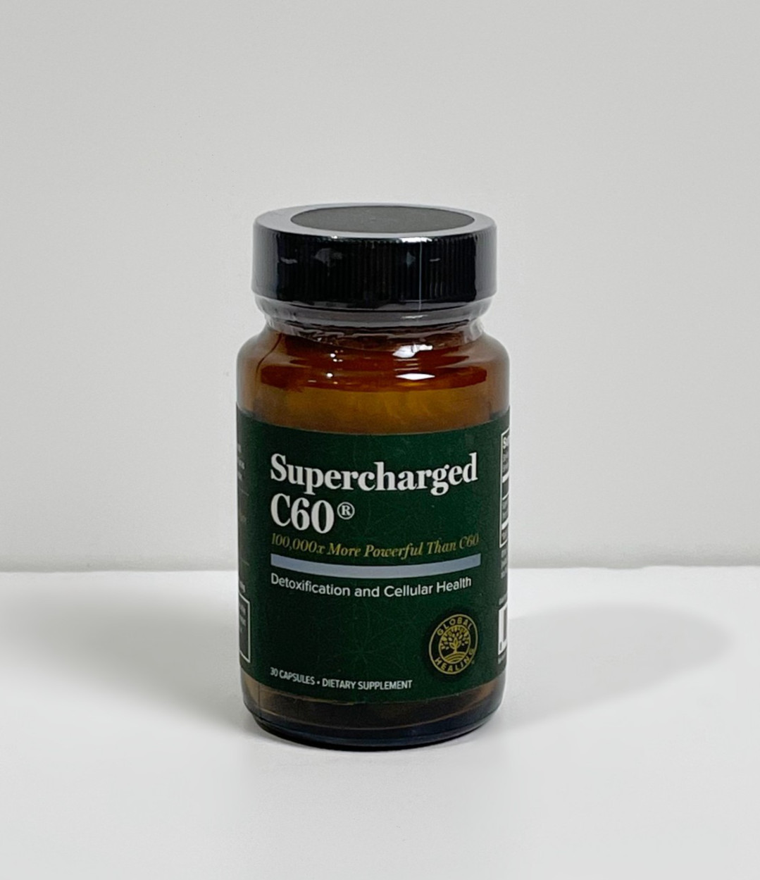Global Healing Supercharged C60 Supplement 30 Capsules Exp 02/2029